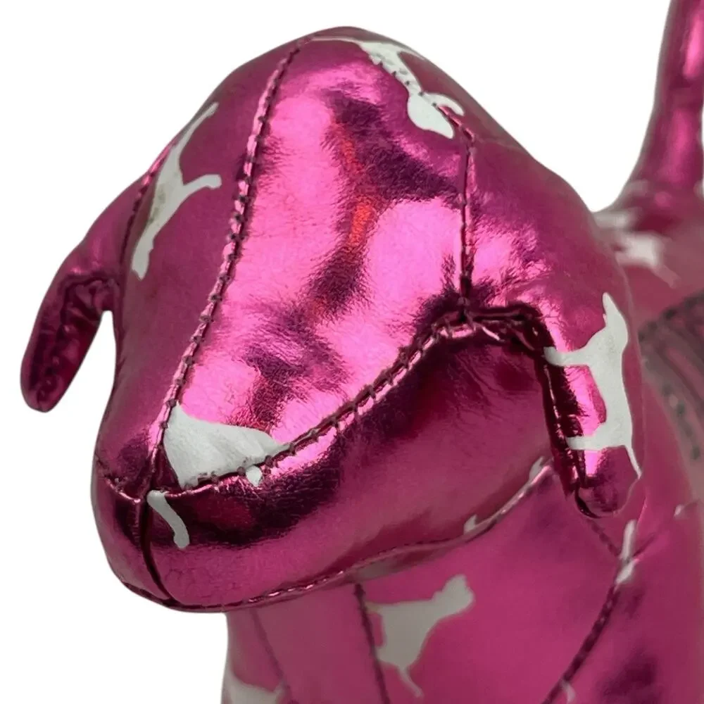 Victoria Secret Metallic Pink Plush Collectors Dog Logo Plush